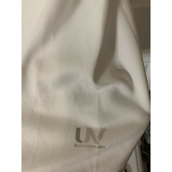 NEW Men's Sz S Speedo UV Block the Burn Shirt‎ White - Picture 6 of 8